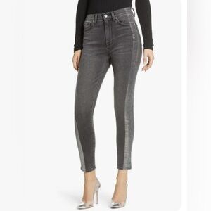 7 for All Mankind High Waist Metallic Stripe Skinny Jean‎ - 24